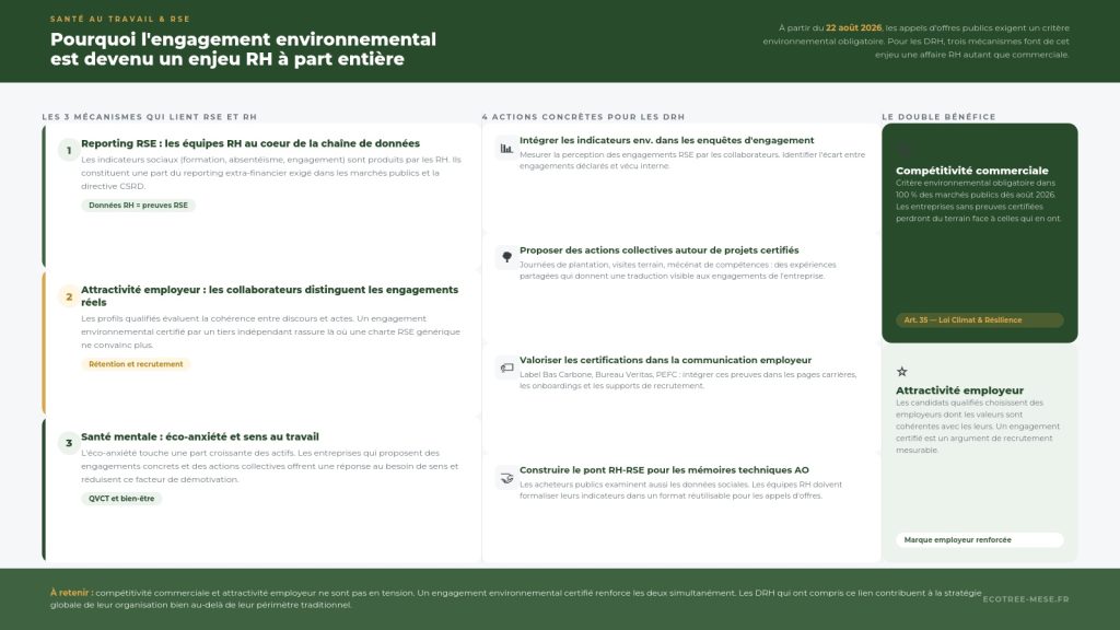 L'engagement environnemental : un enjeu RH 